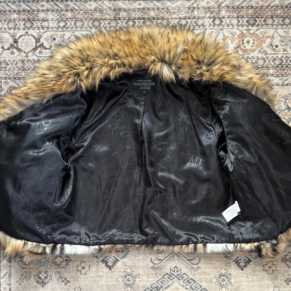 Donna Salyers Fabulous-Furs Faux Fur Animal Print Jacket - Size Medium - Picture 10 of 11